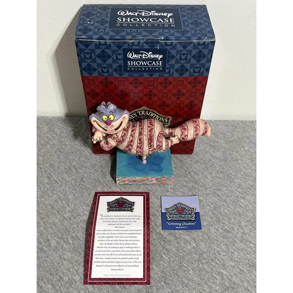 Disney Traditions Jim Shore Grinning Cheshire Cat Figurine Enesco 4007211‎ Alice